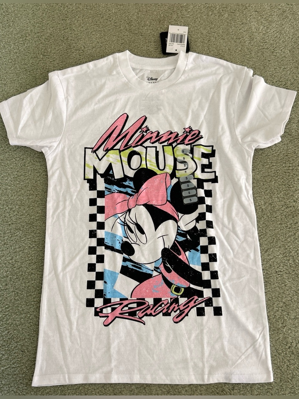 Disney Minnie Mouse Graphic T-Shirt White womens small NWT